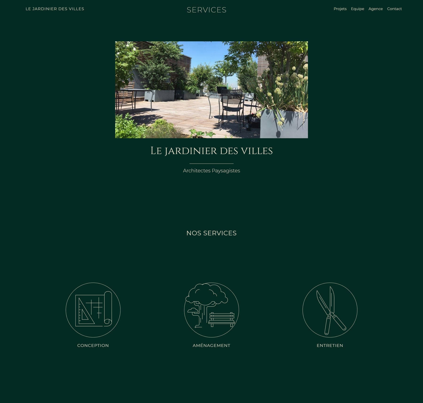 Aperçu du projet Jardinier des villes